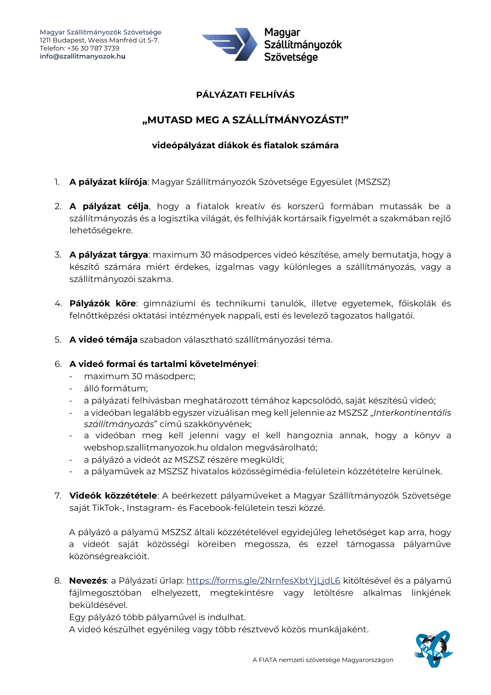szallitmanyozas videopalyazat 1